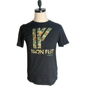 Iron Fist Athletic Camo Logo Tee Black